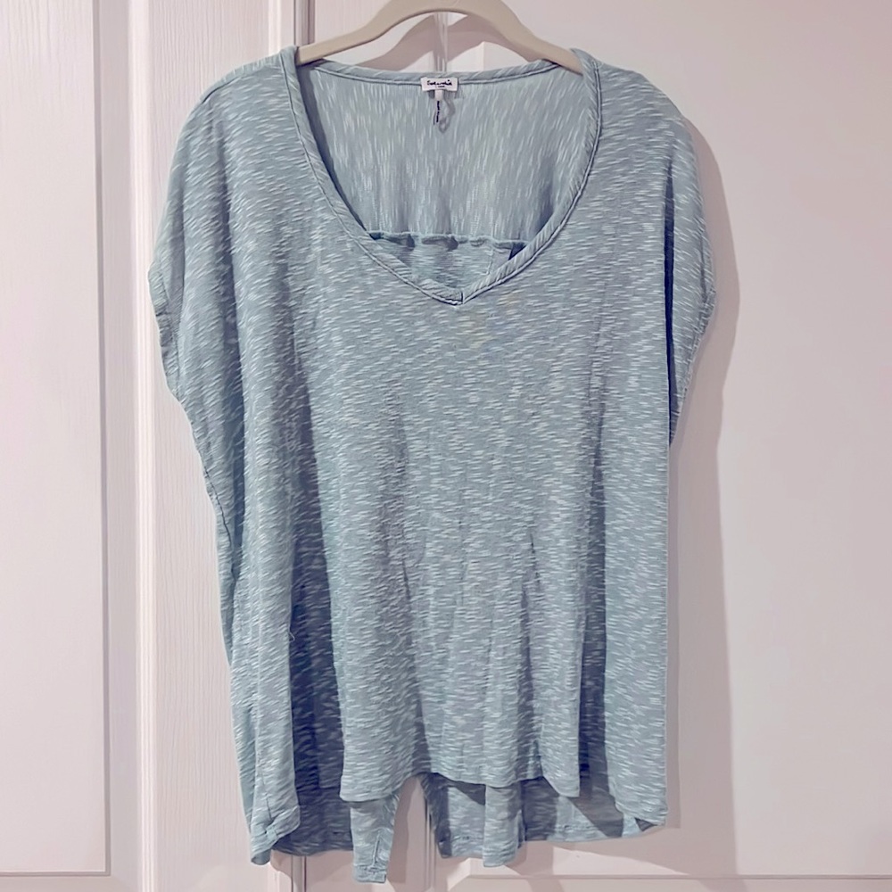 Splendid Turquoise Green Cap Sleeve Top